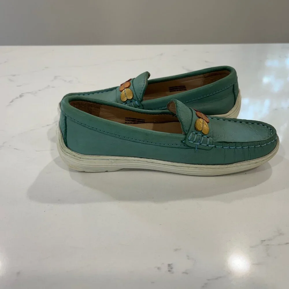 MARC JOSEPH NEW YORK Uni Kid's Leather Made in Brazil Heart Detail Penny Loafer